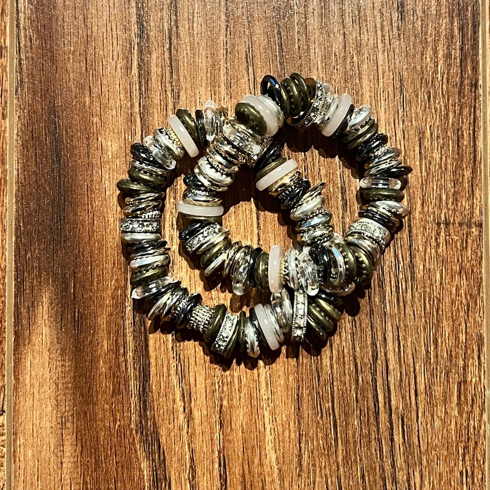 Gold & Silver Beaded Bracelets